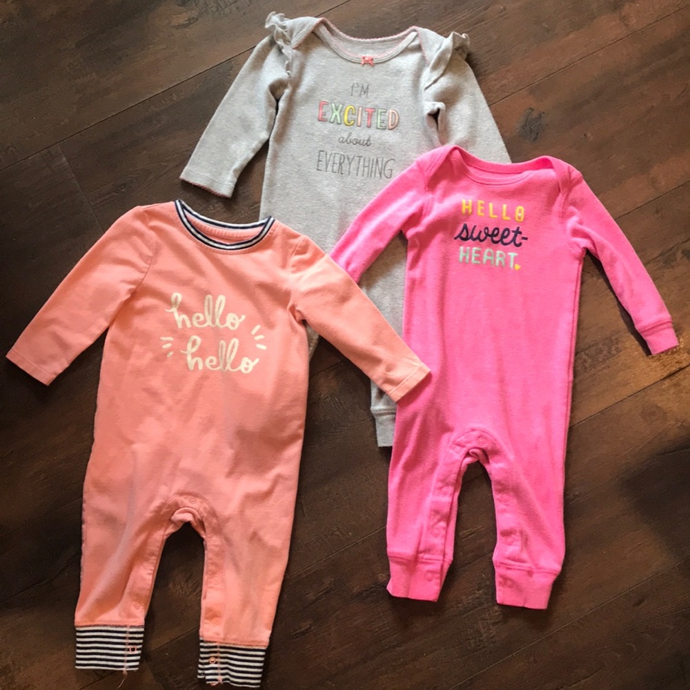 Baby girl rompers 🌸 9m